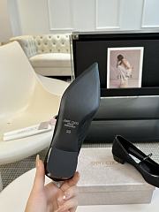 Jimmy Choo Carolyn Flat Black Mesh Patent Leather Flats 25mm - 2