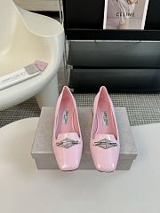 Jimmy Choo Ravi Flat Pink Patent Leather Shoes 20mm - 1