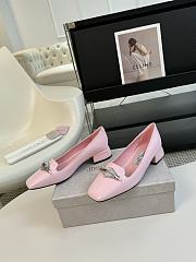 Jimmy Choo Ravi Flat Pink Patent Leather Shoes 20mm - 4