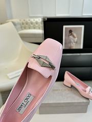 Jimmy Choo Ravi Flat Pink Patent Leather Shoes 20mm - 3