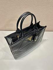 Large Leather Prada Symbole Bag With Topstitching Black - 39x31x11.5cm - 4