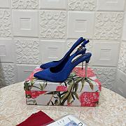 Dolce & Gabbana Satin Pumps Blue 105mm - 6