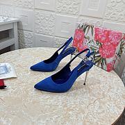 Dolce & Gabbana Satin Pumps Blue 105mm - 2