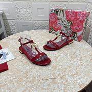 Dolce & Gabbana Bianca Patent Sandals Red - 3