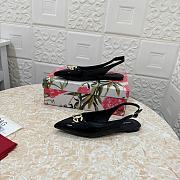 Dolce & Gabbana Patent Leather Slingback Flats Black - 3