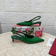 Dolce & Gabbana Patent Leather Slingbacks Green 30mm - 4