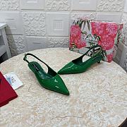 Dolce & Gabbana Patent Leather Slingbacks Green 30mm - 2