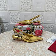 Dolce & Gabbana Patent Leather Slingbacks Gold 30mm - 2