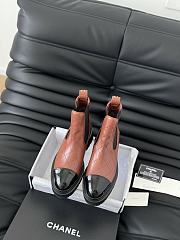 Chanel Short Boots Brown Calfskin Heel - 2