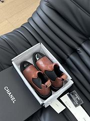 Chanel Short Boots Brown Calfskin Heel - 6