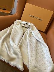 LV Monogram Shine Shawl White M74026 - 142x142cm - 2