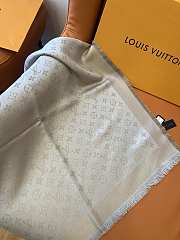 LV Monogram Shine Shawl Greige M75121 - 142x142cm - 5