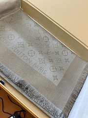 LV Monogram Shine Shawl Greige M75121 - 142x142cm - 2