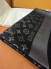 LV Monogram Shine Shawl Black M75123 - 142x142cm - 5