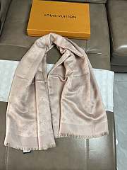 LV Monogram Shine Shawl Rose Velours M70805 - 142x142cm - 3