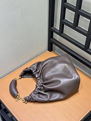 Loewe Small Squeeze Bag In Mellow Nappa Lambskin Chocolate - 29x24x10.5cm - 5