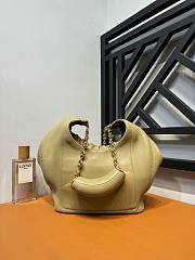 Loewe Small Squeeze Bag In Mellow Nappa Lambskin Clay Green - 29x24x10.5cm - 5