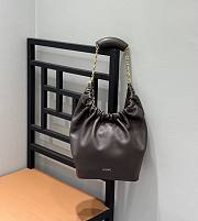 Loewe Small Squeeze Bag In Mellow Nappa Lambskin Chocolate - 29x24x10.5cm - 1