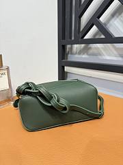 Loewe Mini Puzzle Bag In Classic Calfskin Bottle Green - 18x12.5x8cm - 2