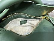 Loewe Mini Puzzle Bag In Classic Calfskin Bottle Green - 18x12.5x8cm - 5