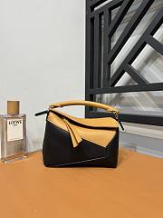 Loewe Mini Puzzle Bag In Classic Calfskin Warm Desert Black - 18x12.5x8cm - 5