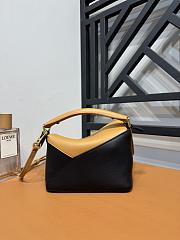 Loewe Mini Puzzle Bag In Classic Calfskin Warm Desert Black - 18x12.5x8cm - 4