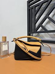 Loewe Mini Puzzle Bag In Classic Calfskin Warm Desert Black - 18x12.5x8cm - 2