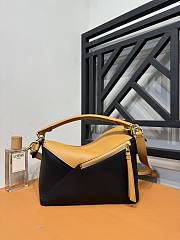 Loewe Small Puzzle Bag In Classic Calfskin Warm Desert Black - 24x10.5x16.5cm - 4