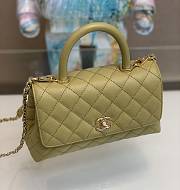 Chanel Coco Handle XS Women's Handbag Caviar Olive 23cm - 2