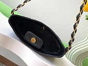 Chanel Hobo Handbag Lambskin Gold Tone Metal Black - 17×24×5cm  - 6