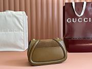 Gucci Blondie Mini Shoulder Bag Light Brown Suede - 21.5x11x8cm - 4