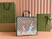 Gucci Peter Rabbit X Gucci Tote Bag Beige and Ebony GG Supreme - 28.5x25x11cm - 1