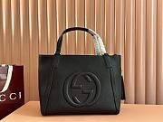 Gucci Soho Small Top Handle Bag Black Leather - 26x23x13.5cm - 1