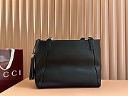 Gucci Soho Small Top Handle Bag Black Leather - 26x23x13.5cm - 3