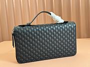 Gucci MicroGuccissima Long Wallet Black - 21.5x14x4.5cm - 6