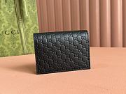 Gucci MicroGuccissima Card Case Wallet Black - 11x9x3cm - 1