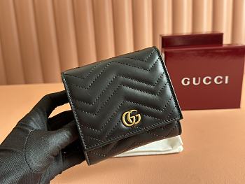 Gucci GG Marmont Wallet Black - 12x10x3cm