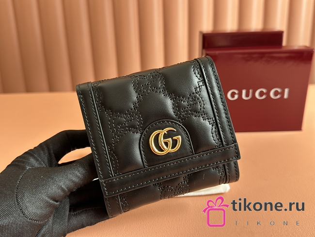 Gucci GG Matelasse Wallet Black - 12x10x3cm - 1