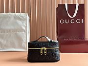 Gucci GG Emblem Super Mini Bag Black GG Grainy Leather - 20x12x6cm - 1