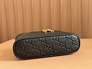 Gucci GG Emblem Super Mini Bag Black GG Grainy Leather - 20x12x6cm - 3