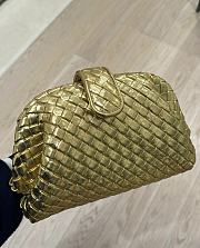 Bottega Veneta Lauren 1980 Metallic Leather Clutch Bag  - 2