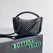 Bottega Veneta Small Cobble Top Handle Black - 23x11x8cm - 6