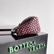 Bottega Veneta Small Cobble Top Handle Burgundy - 23x11x8cm - 5