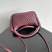 Bottega Veneta Small Cobble Top Handle Burgundy - 23x11x8cm - 2