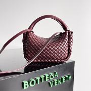 Bottega Veneta Small Cobble Top Handle Burgundy - 23x11x8cm - 3