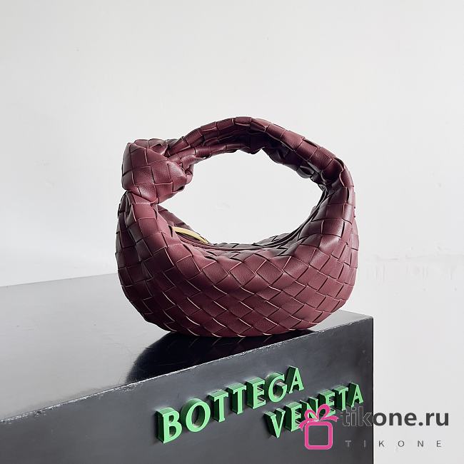 Bottega Veneta Mini Jodie Burgundy - 28x23x8cm - 1