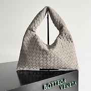 Bottega Veneta Small Hop Suede Gray - 46x21x10cm - 1