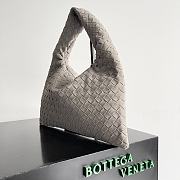 Bottega Veneta Small Hop Suede Gray - 46x21x10cm - 2