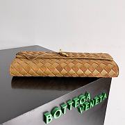 Bottega Veneta Andiamo Clutch Bag Leather And Suede In Acorn - 31x13x3cm - 6