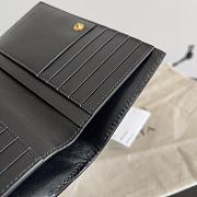 Bottega Veneta Medium Intrecciato Bi Fold Zip Wallet Black - 14.5x9.3x2cm - 3